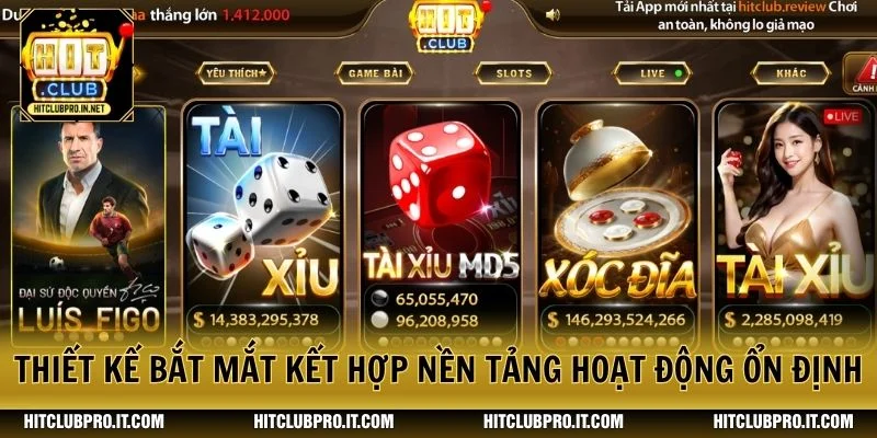 Thiết kế bắt mắt kết hợp nền tảng hoạt động ổn định